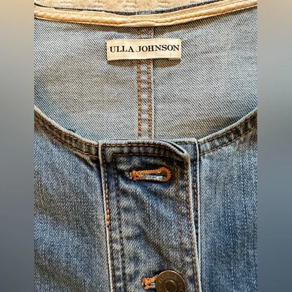 Ulla Johnson Blue Denim Midi Dress - Picture 7 of 11